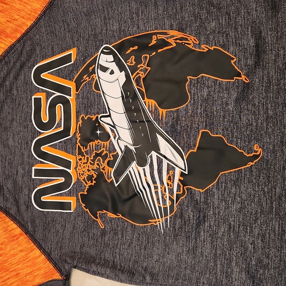 Jumping beans active orange and Gray nasa t-shirt size 6 T - Picture 6 of 9